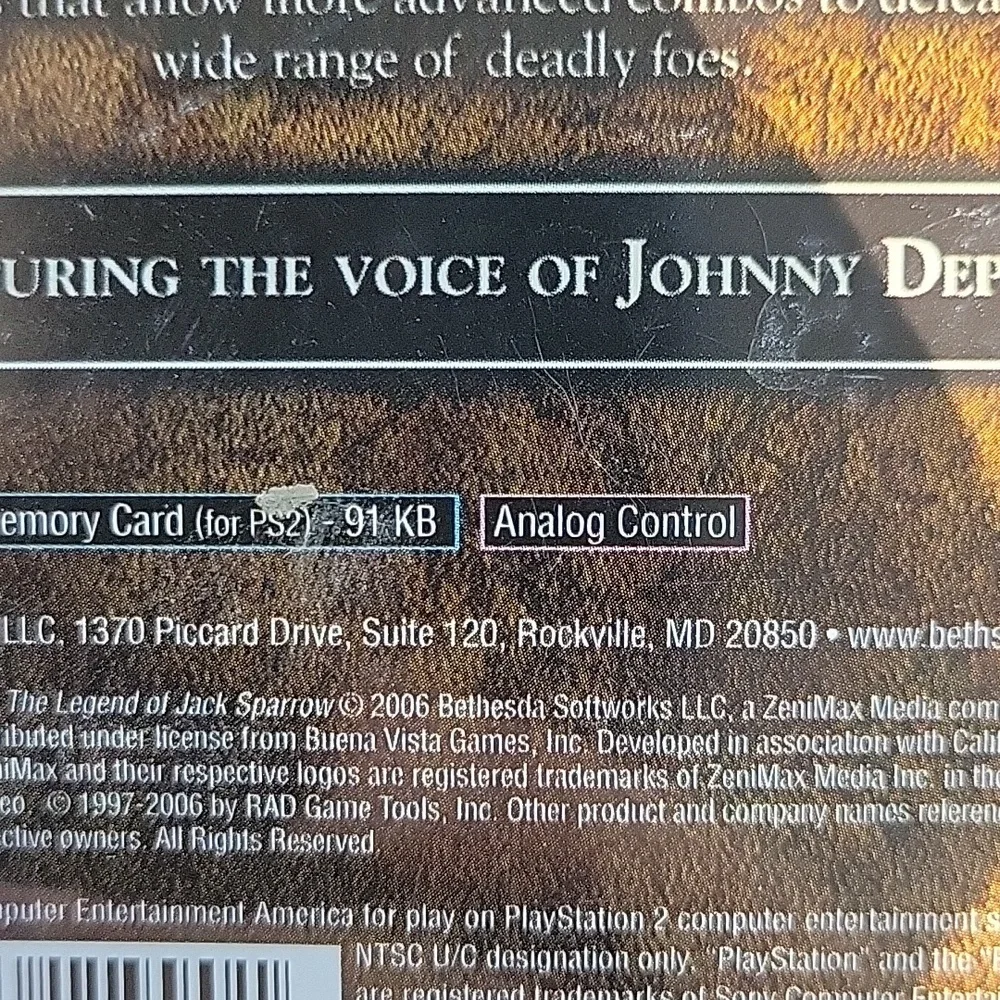 Pirates of the Caribbean: The Legend of Jack Sparrow for the PlayStation 2